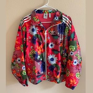 Adidas  Girls Floral Track Jacket
